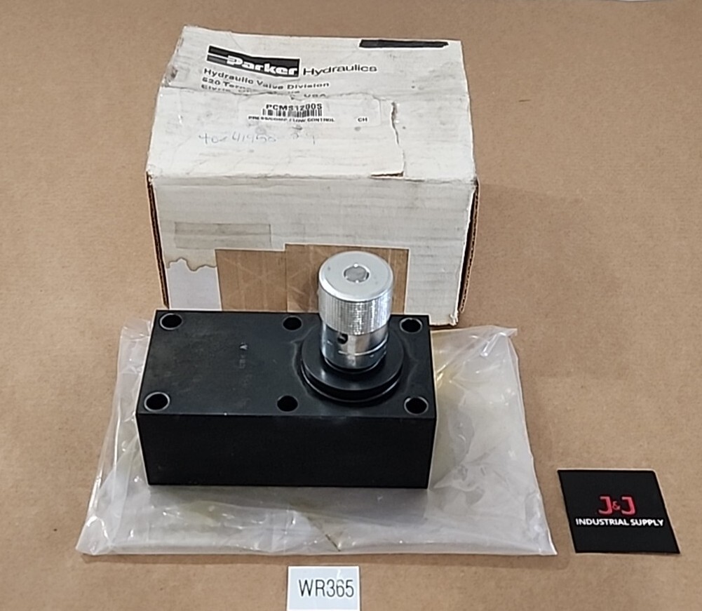*NEW* Parker PCMS1200S Press/Comp Flow Control 3000Psi 25GPM 95 LPM + Warranty!