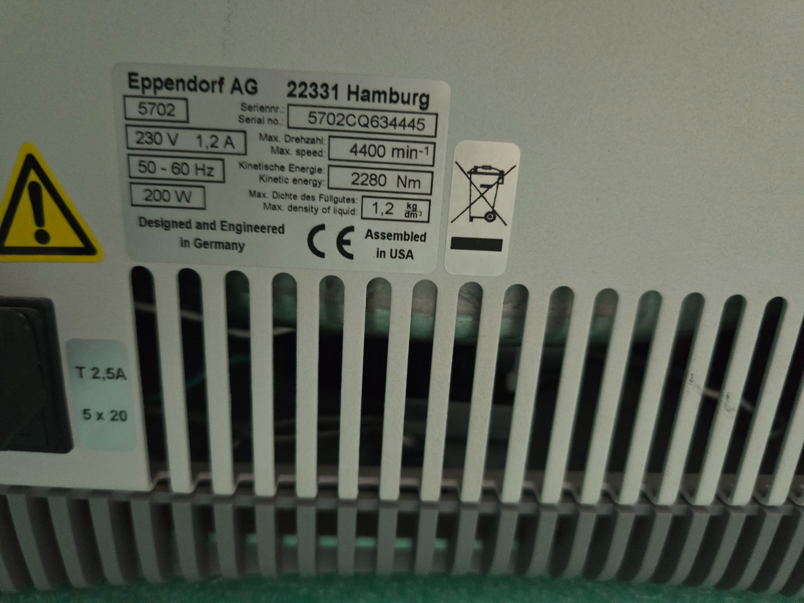 EmCyte PRP Laboratory Centrifuge Executive Series II 240V