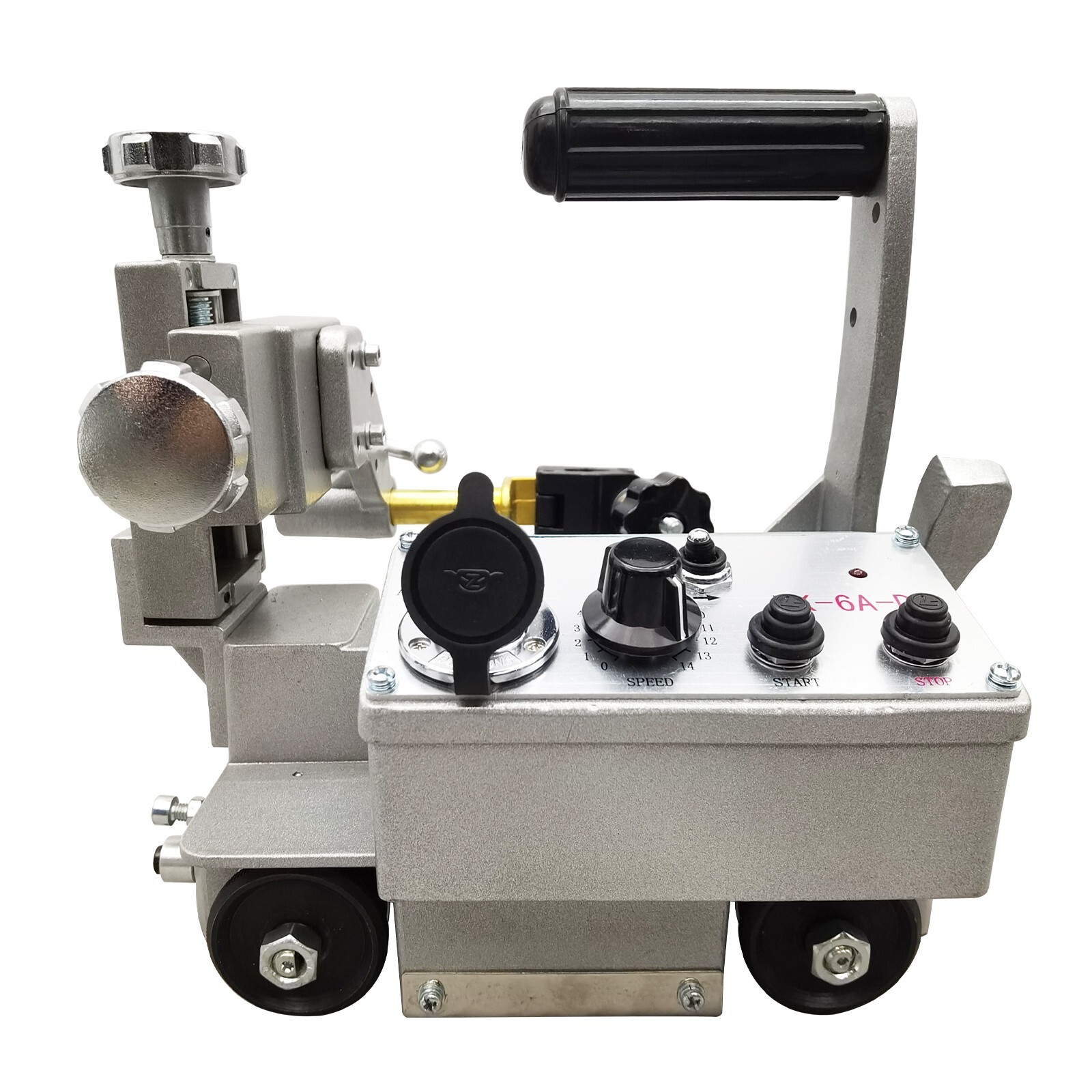110V HK-6A-D Automatic Welding Trolley 150-800mm/min Flat Rail Welding Carriage
