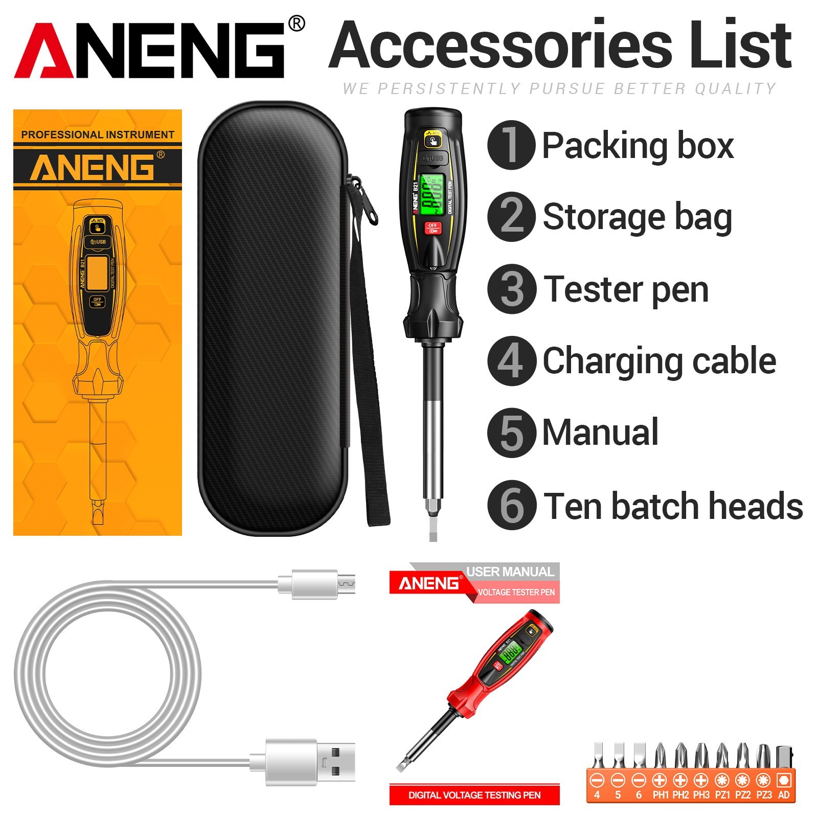 Digital Voltage Detector Tester CAT IV 600V Non Contact AC 30-1000V Rechargeable