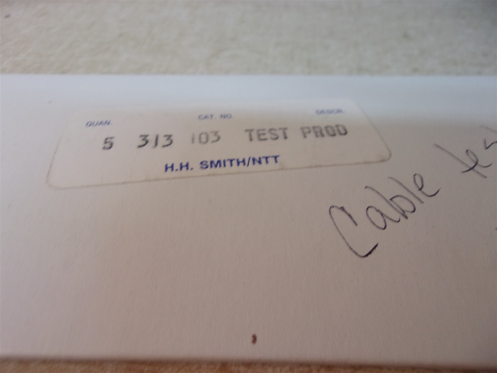 NEW HH Smith NTT 313 103 Test Prod, Lot of 3 *FREE SHIPPING*