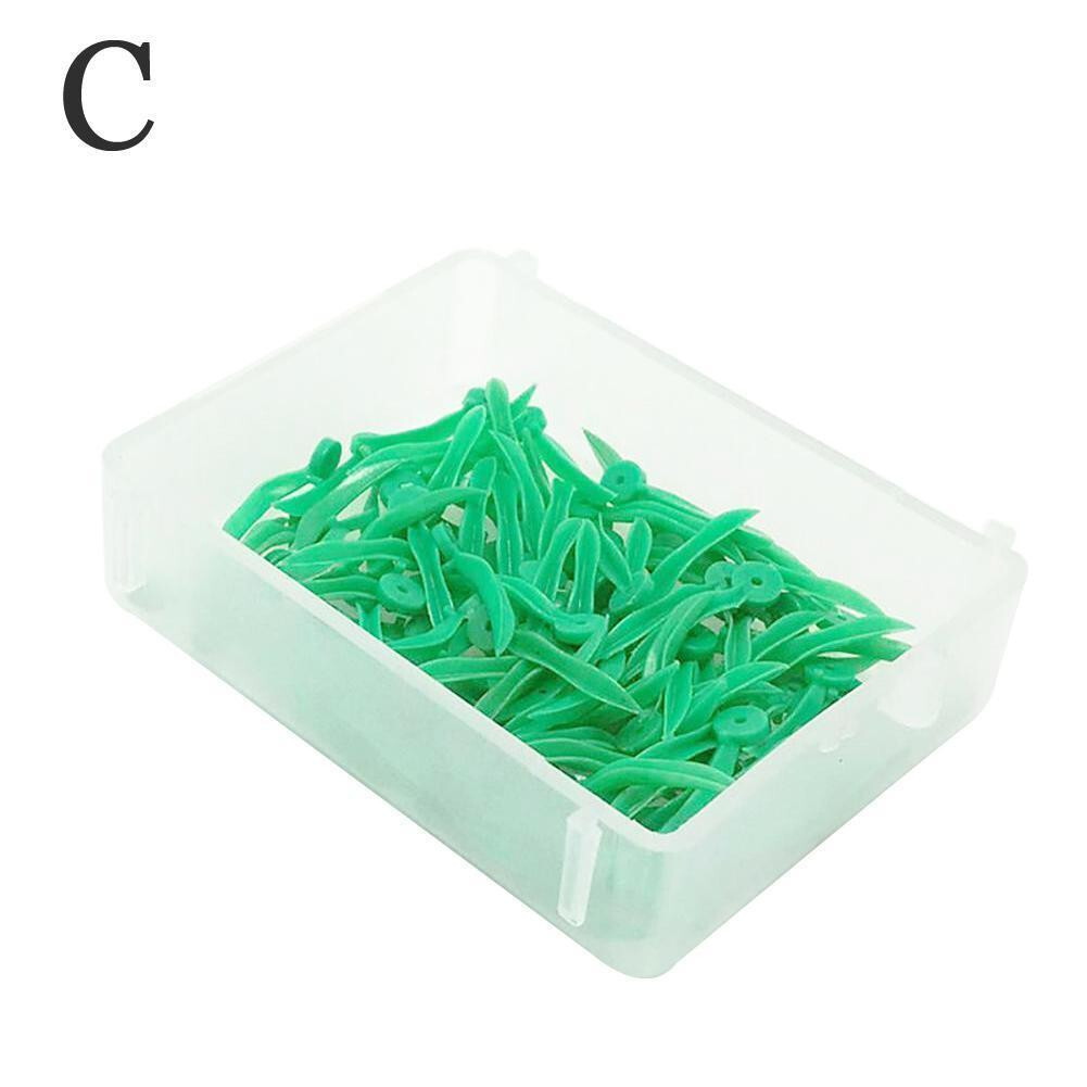 400* Dental Perforated Interdental Wedge with Hole Wave Shape Arc Concave Wedges