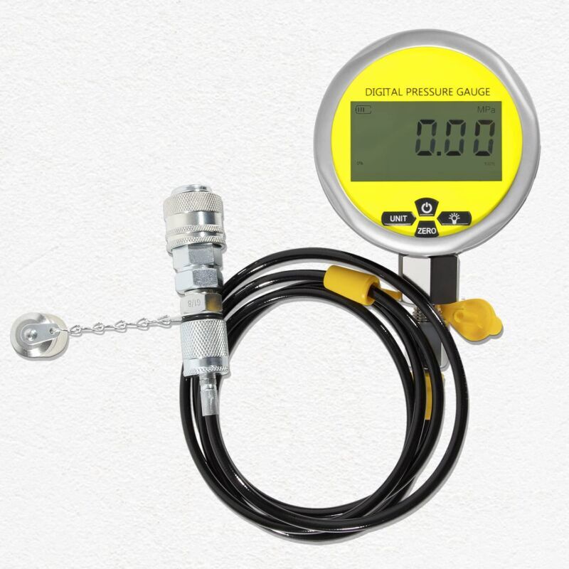 10000PSI Digital Hydraulic Pressure Test Coupling Kit 700BAR/70Mpa Fit Excavator