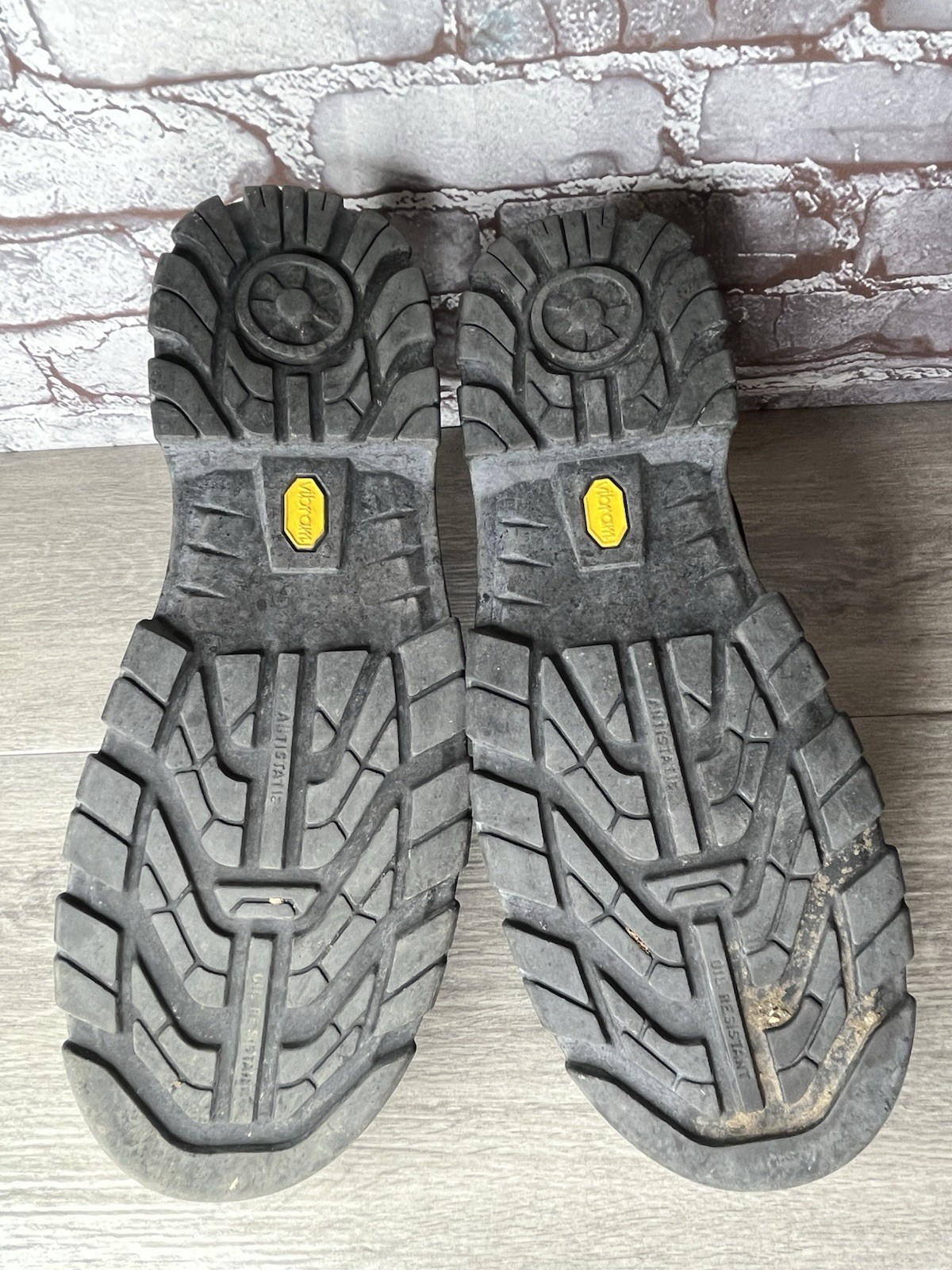 Artec Vibram Black Nubuck Industrial Steel Toe Work Shoes Men’s Sz 10.5M US/44EU