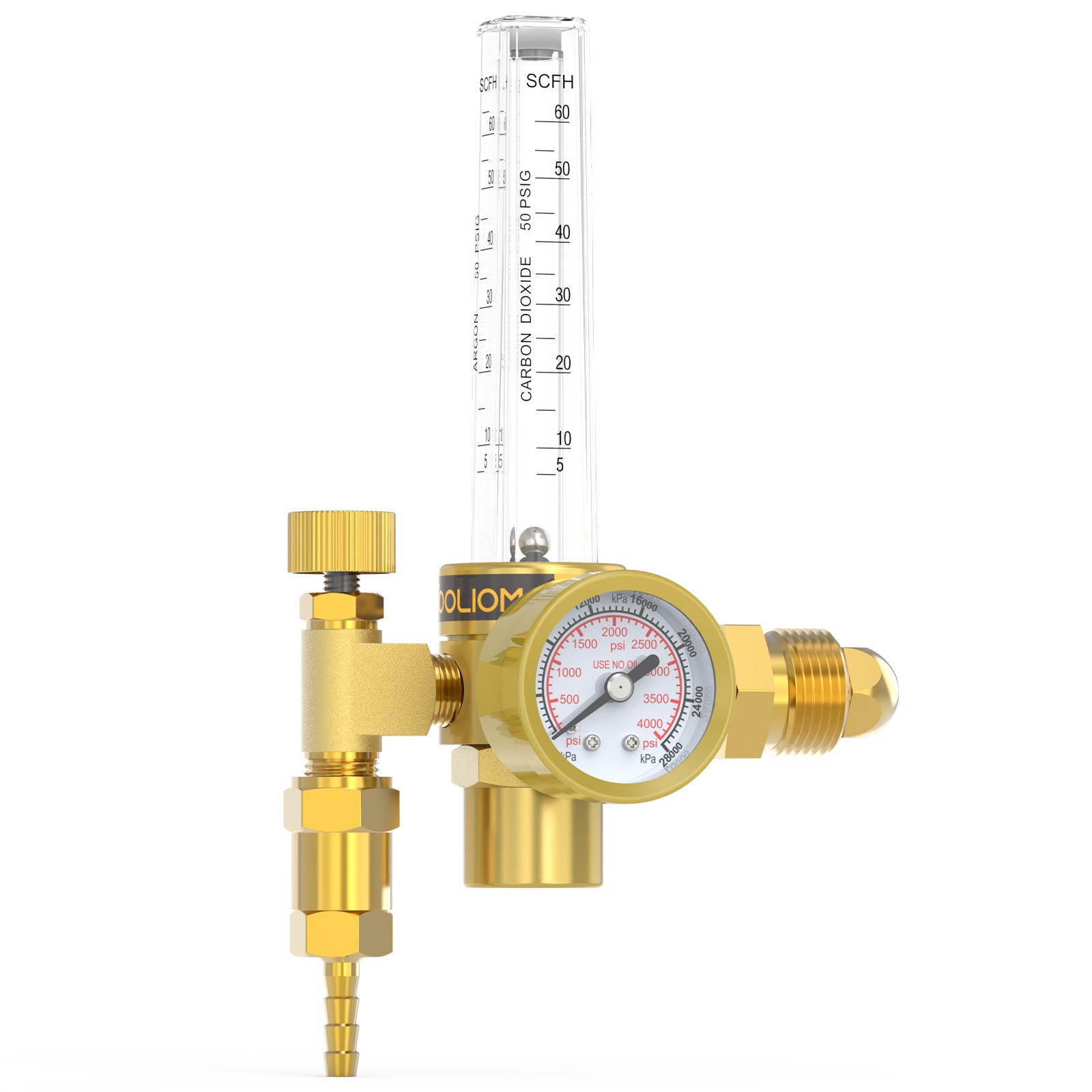 Pre-owned MIG TIG Welding Gas Regulator CO2 Argon Flow Meter Gauge Heavy Duty
