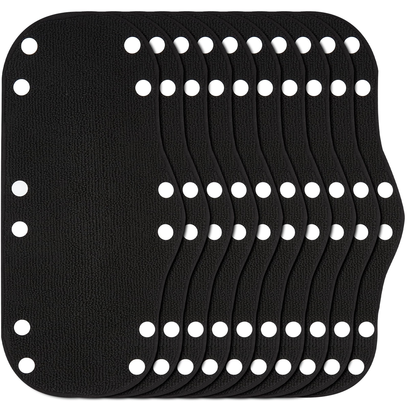 Hard Hat Sweatband 10″ X 5.5″, Cotton Liner, Washable & 10pcs, Black