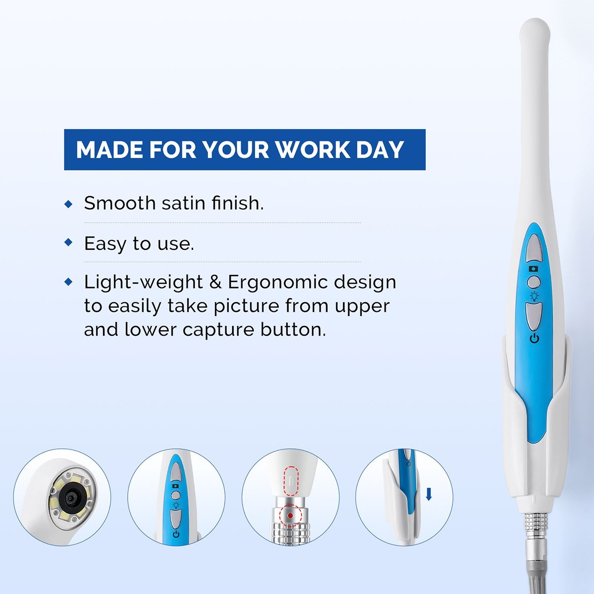 Dental Intraoral Camera Digital USB Imaging Intra Oral 6 LED Light Auto-Focus