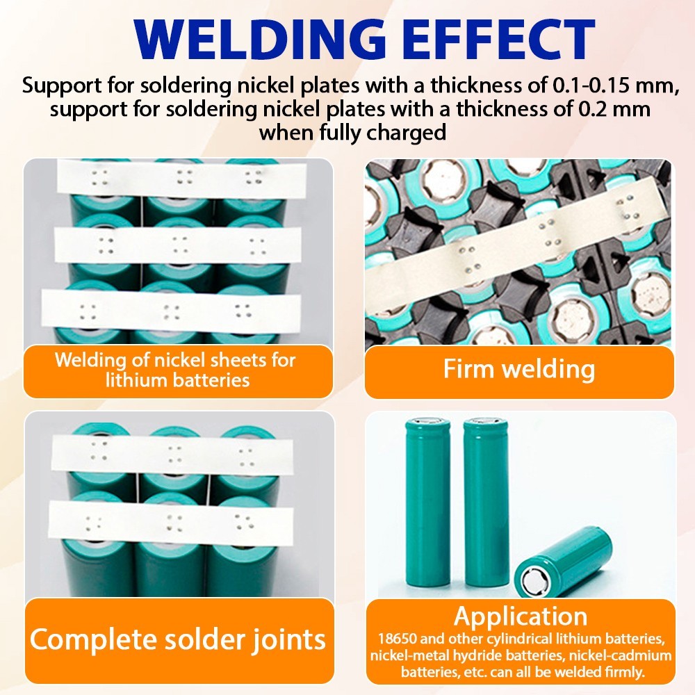 Spot Welder Machine 3000mAh Battery Spot Welder 80 Gears for 18650 32650 26650