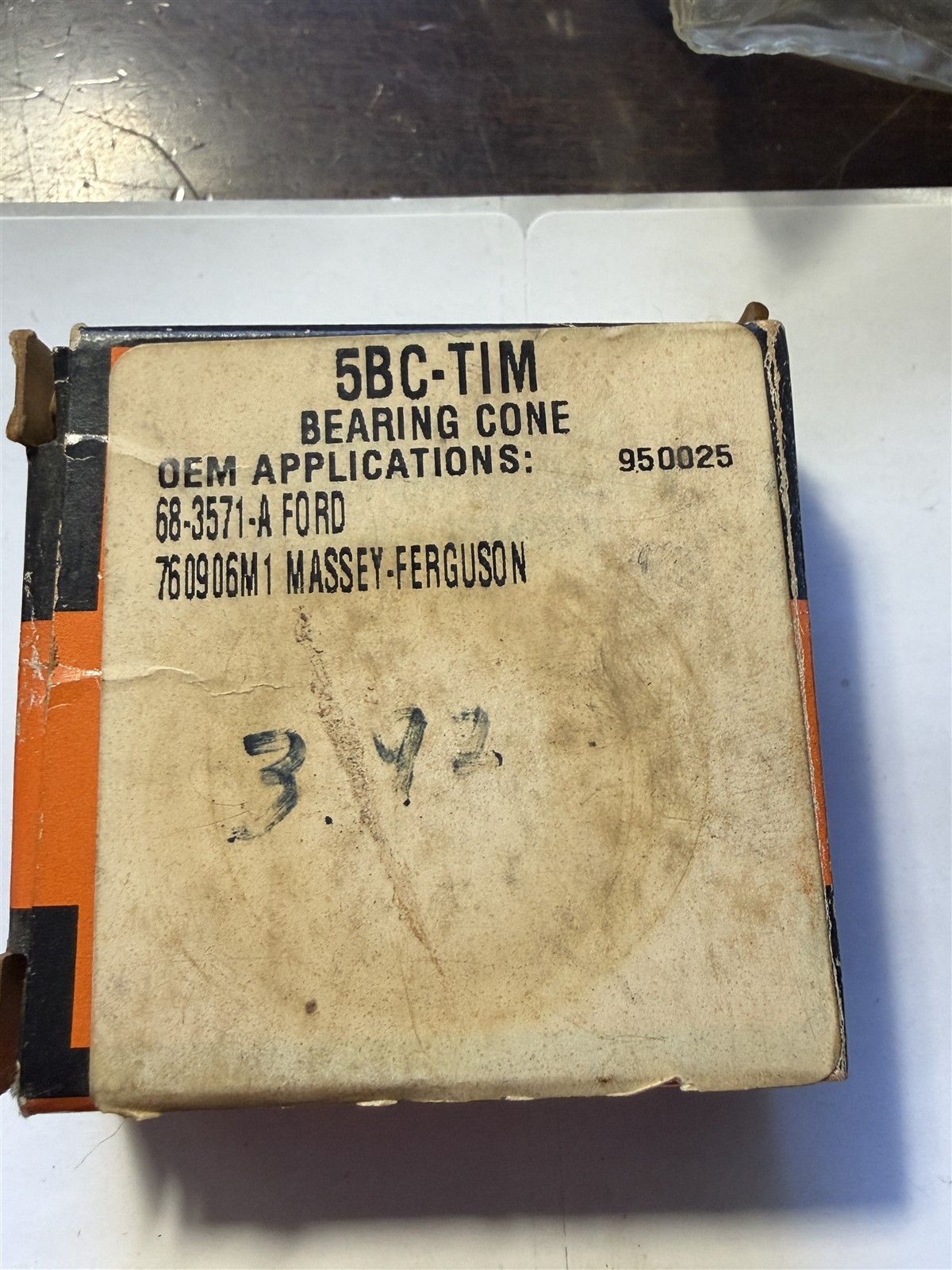 Tisco / Timken New Old Stock Part # 5BC-TIM BEARING CONE