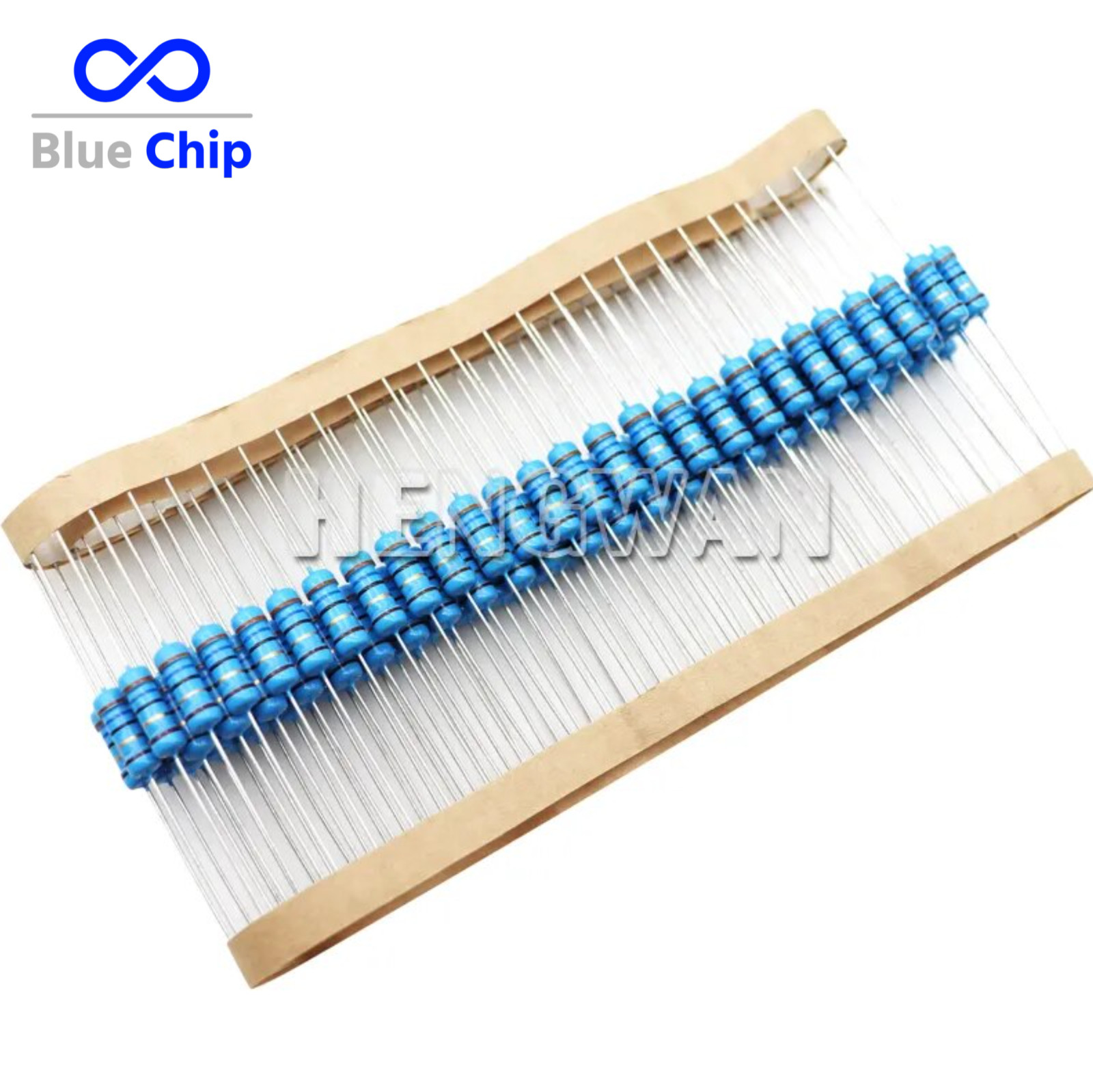 20pcs 1 Watt Resistors Metal film 1% 0.1 ohm to 2.2M ohm