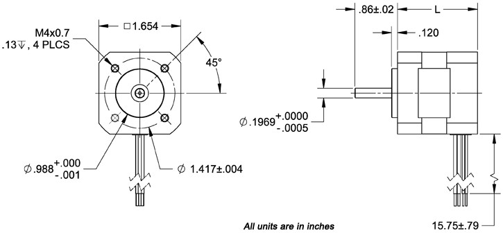 NEW! Anaheim Automation, DC Brushless Motor #BLY172S-24V-4000-06 – FREE SHIPPING