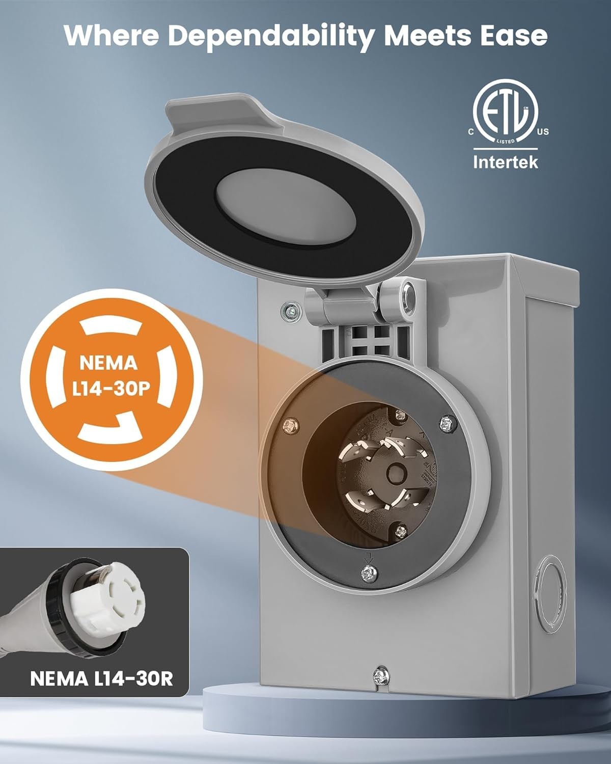 SURAIELEC 30 Amp Generator Power Inlet Box, NEMA L14-30P