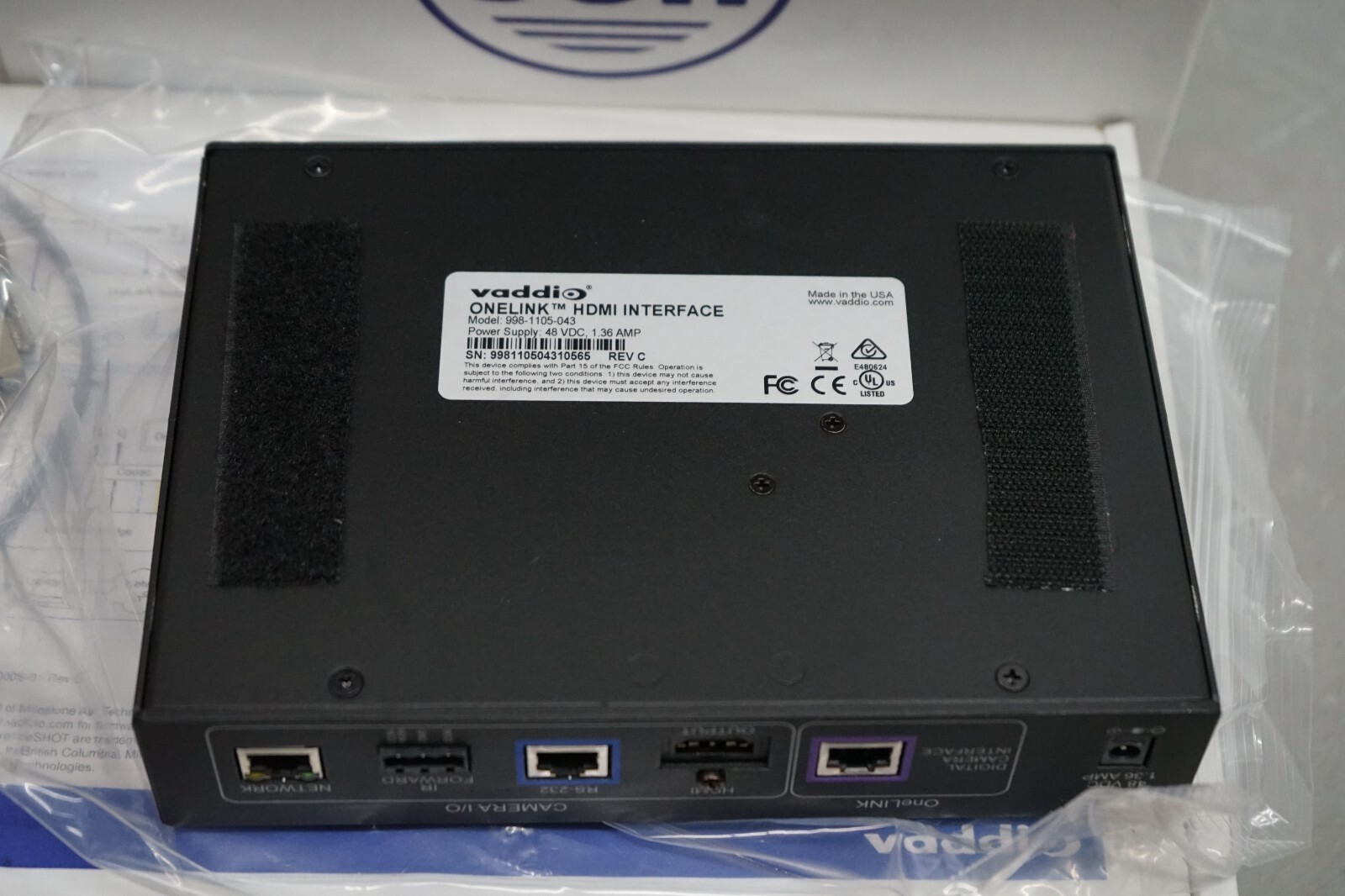 ^ Vaddio 999-99630 RoboSHOT 30E HDBT OneLINK Bridge System #X4580