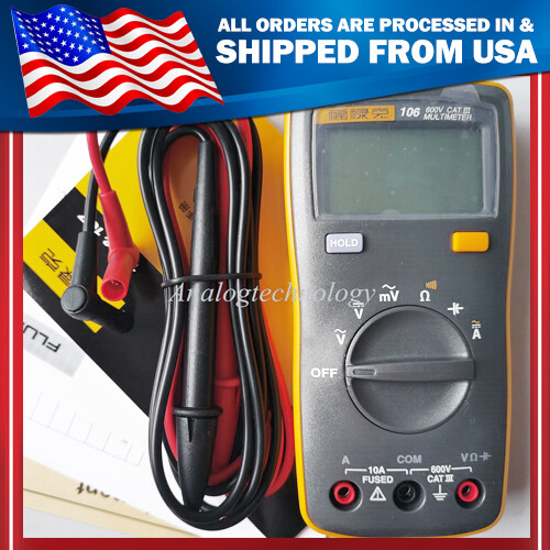 FlUKE 106 F106 Palm-sized Multimeter AC/DC/Diode/R/C auto/manual