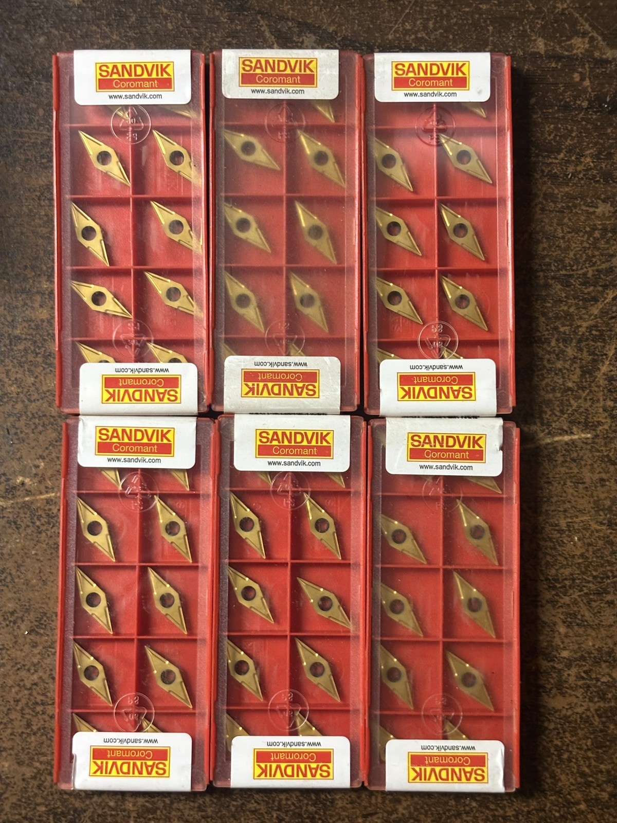 Sandvik VBMT 11 02 02-UF 1025 Carbide 10 Inserts (1 box)