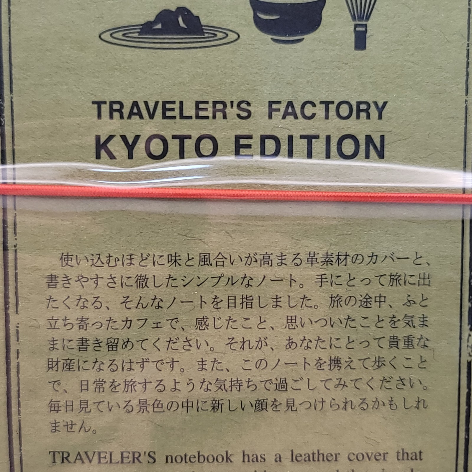 Traveler’s Notebook Company Kyoto Edition Blue Leather Cover Japan Limited