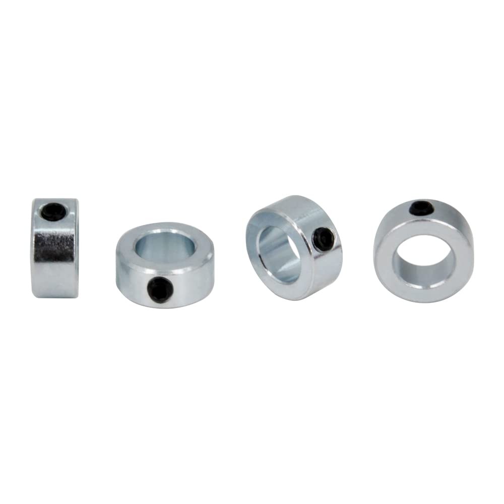 4pcs 3/4″ Bore Shaft Collars Sets-Screw Style Plated Solid Steel Lock Collars…