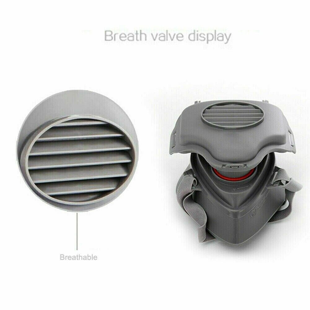 Safety Gas Mask Respirator Half Face For Painting Spraying Facepiece +20 Filters