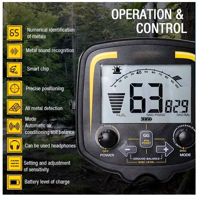TIANXUN TX 850 Metal Detector, Very Sensitive, Discrimination, Ground Grab