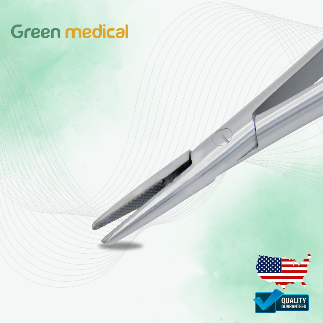 Castroviejo Needle Holder 14 cm Straight 5.5 ”with lock TC gold surgical suture