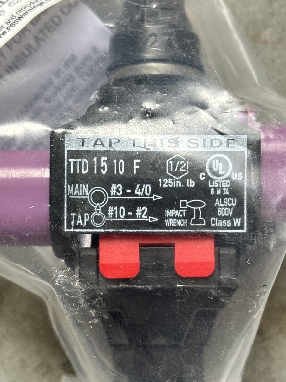 POLARIS INSULATION PIERCING CONNECT IPCS4002 4/0-3 Conductor RangeTap 2-10 Lot 3