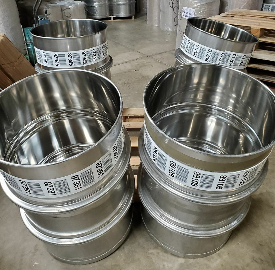 Used 55 gallon Stainless Steel Barrel Drum Open Top 316 Sanitary #1