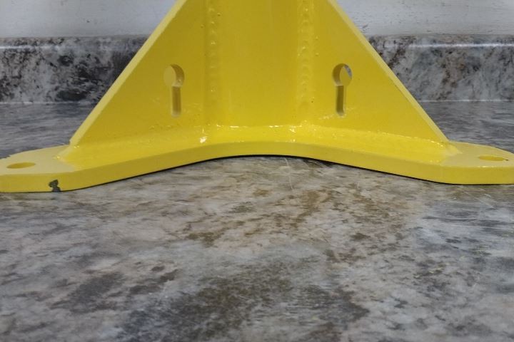 Oz Lifting Products OZPED2 3.05 In Mast Diameter 1000 Lb Cap Steel Mounting Base