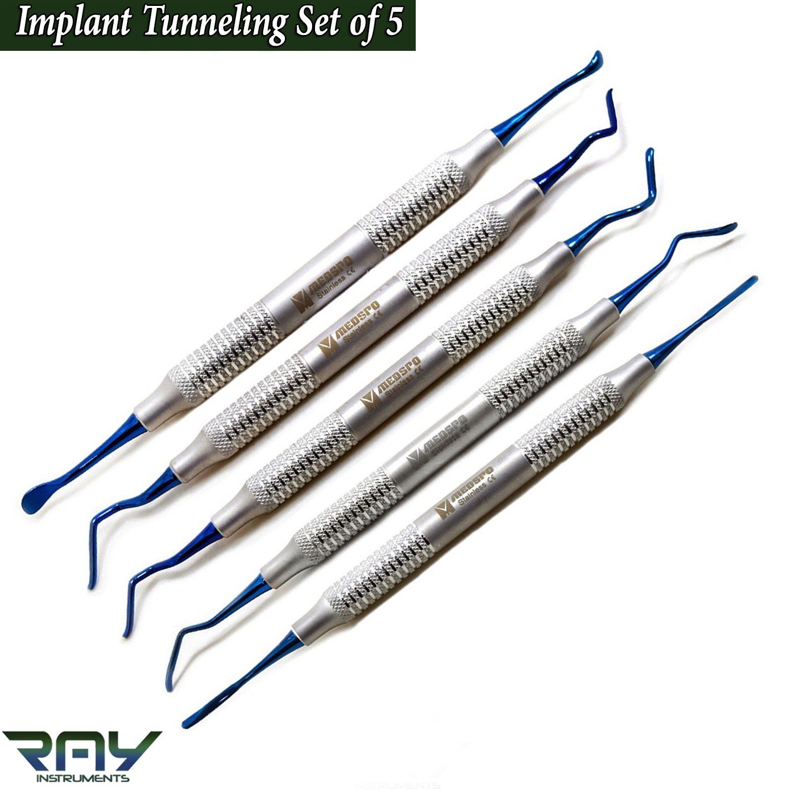 25 Set Dental Vista Tunneling Procedure Sinus Lift Implant Surgery Instruments