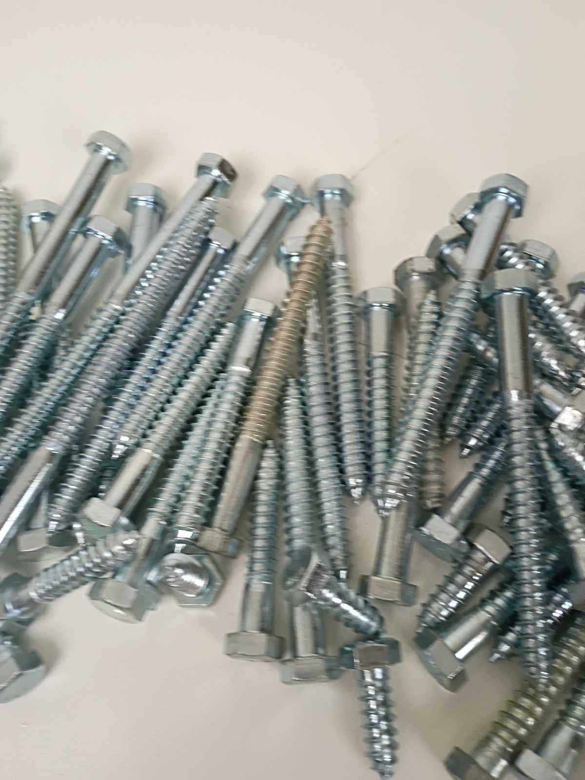 1/2″ Zinc Plated Lag Screws Assorted Lengths Bulk Lot 12+ Pounds