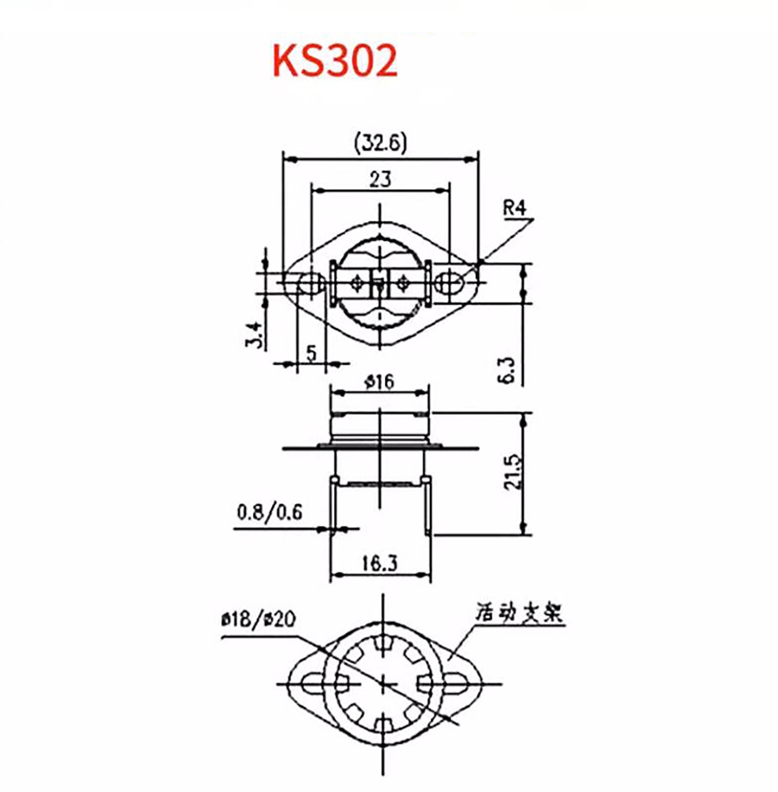 Thermal Switch Temperature Switch Closer Opener 40-180°C Thermostat KSD302
