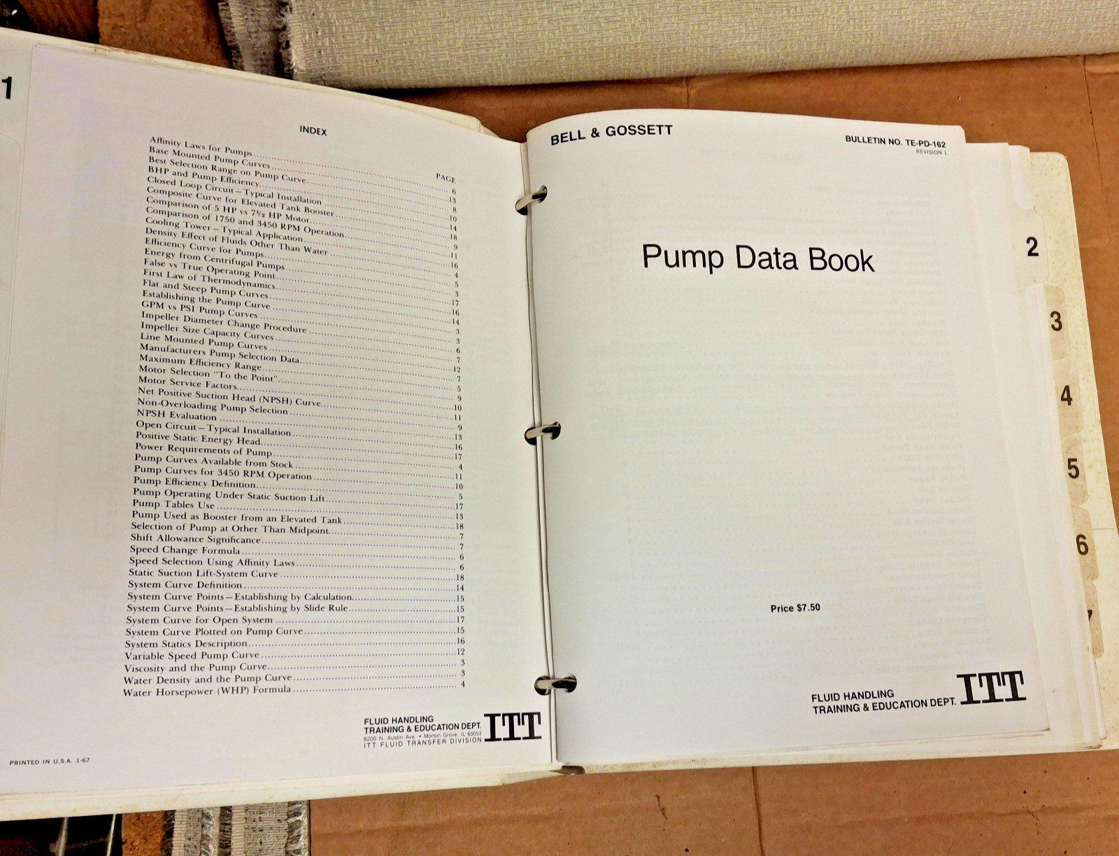 Bell & Gossett/ITT/Hydronic System Maintenance Training Manual/Loose Leaf Binder