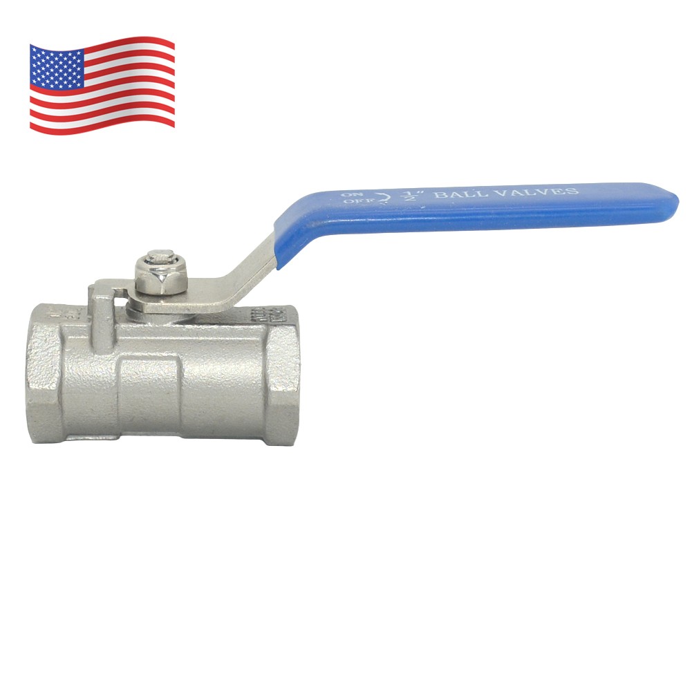 1/2″ inch 1-piece Ball Valve NPT Female Threaded Stainless Steel 304 US STOCK