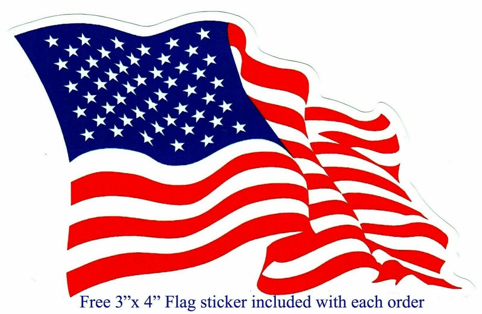 2 John Deere Classic 4 Leg Deer 5.75″ x 4.5″ Vinyl Decal Sticker & US Flag