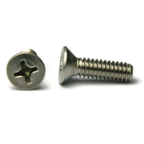 1/4″-20 | 316 Stainless Steel Phillips Flat Head Machine Screws – Select Length