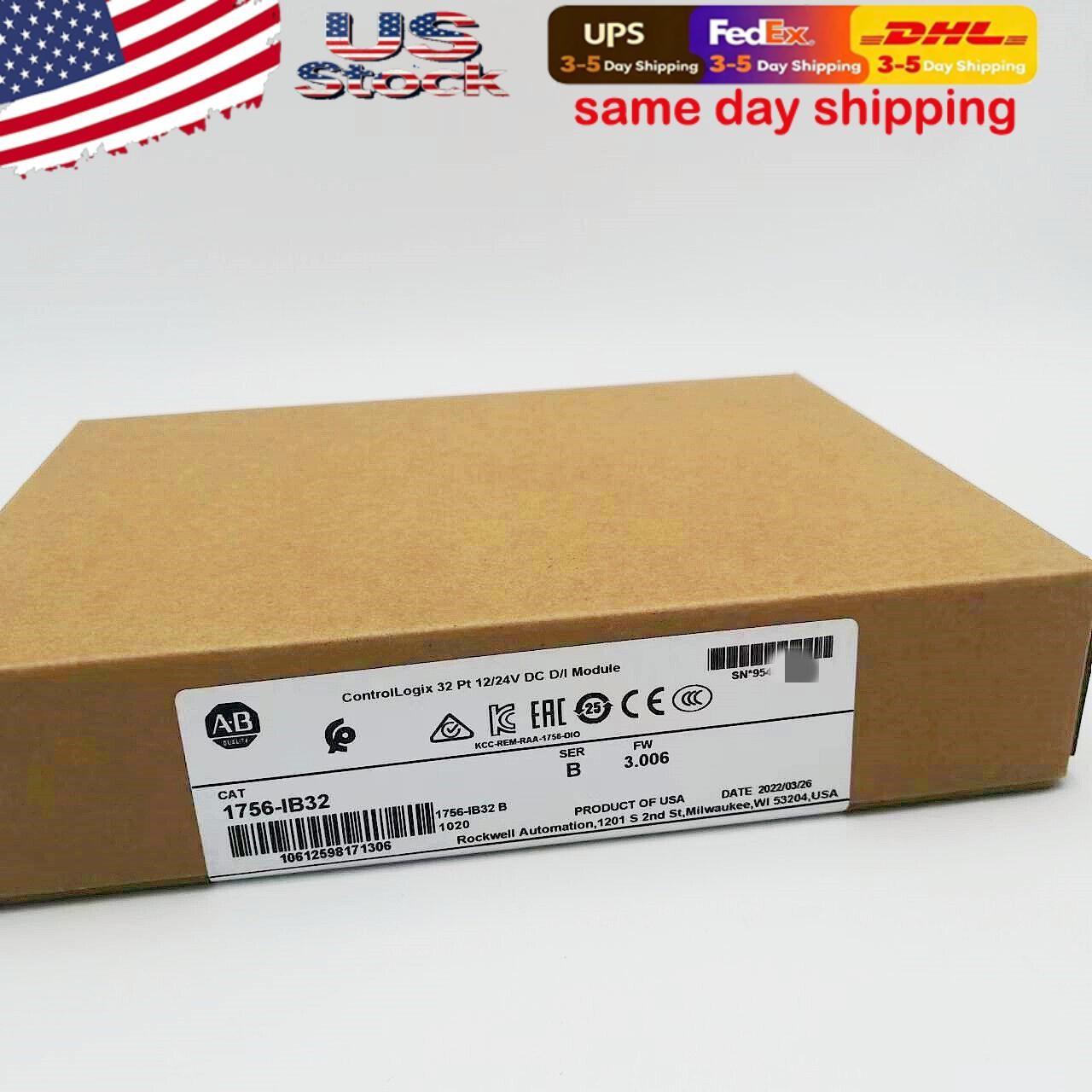 NEW- Allen Bradley 1756-IB32 AB SER B CONTROLOGIX 32 PT DC INPUT MODULE US USA