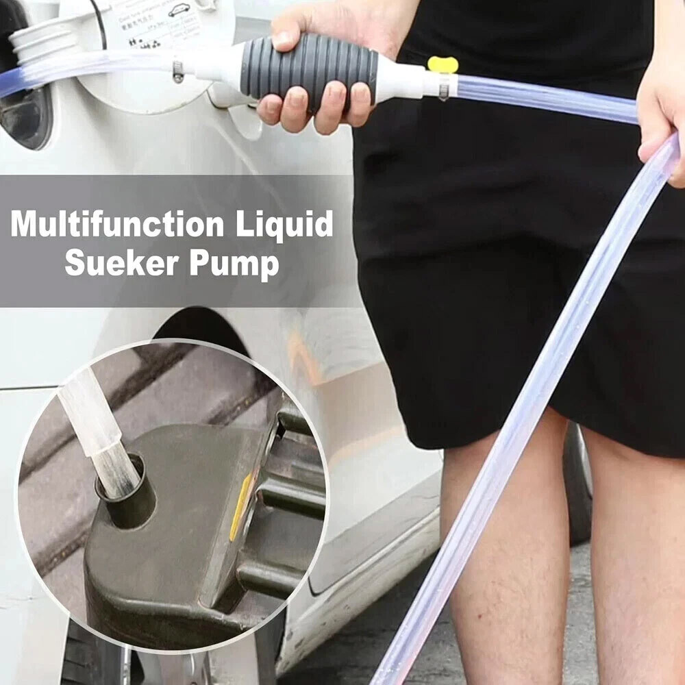 Siphon Hand Pump Portable Manual Car Fuel Transfer Pump for Gas Gasoline Petrol