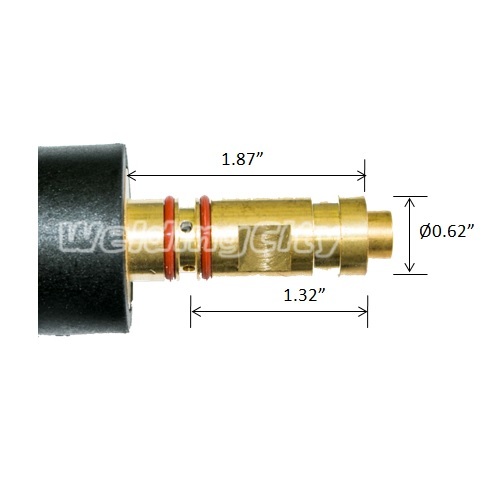 WeldingCity® MIG Gun 100A 10-ft Flux-Core Gasless 100L-FC for K530-3A US Seller