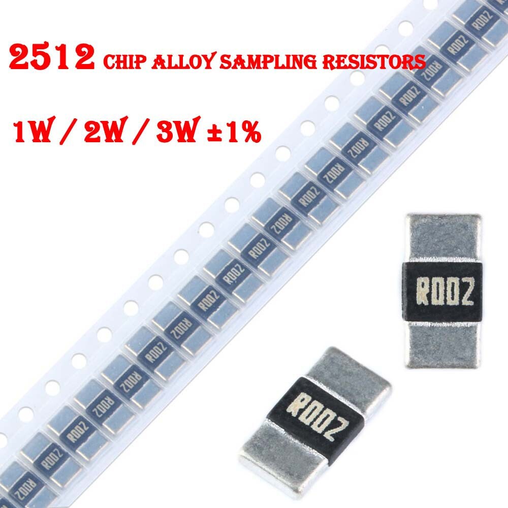SMD/SMT 2512 Chip Alloy Sampling Resistors Current Sensing Resistance 1/2/3W ±1%