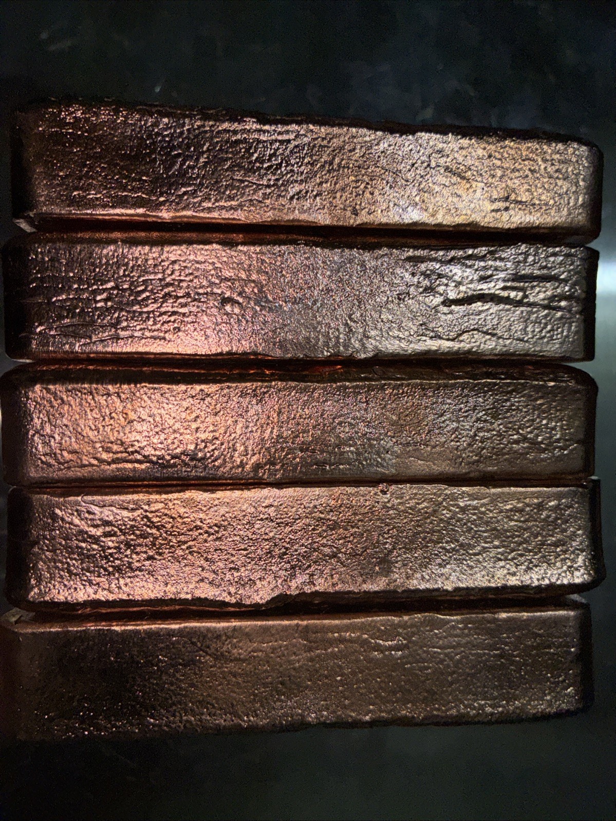 Copper Bars Ingots Hand Poured Pure 5lbs 11oz+