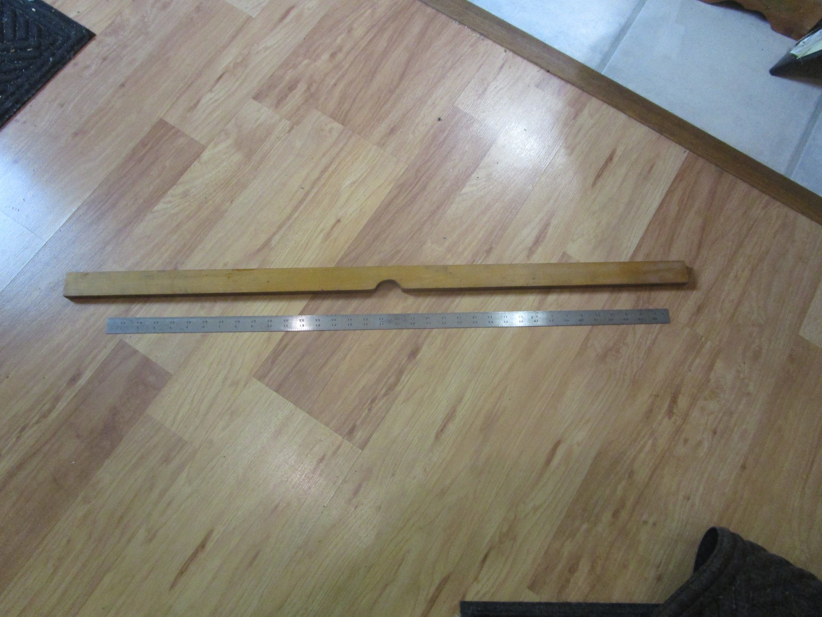Brown & Sharpe No. 4 36″ Tempered Steel Rule 4R Grads 8ths 16ths 32nds 64ths USA