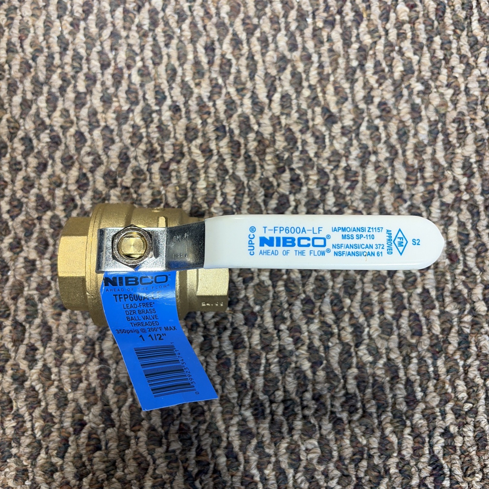 NIBCO – TFP600A-LF – Lead-Free Brass Ball Valve – Threaded – 1 1/2 inch