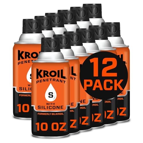 Kroil Penetrating Oil with Silicone (Aerosol Spray-10oz Can-Case of 12)