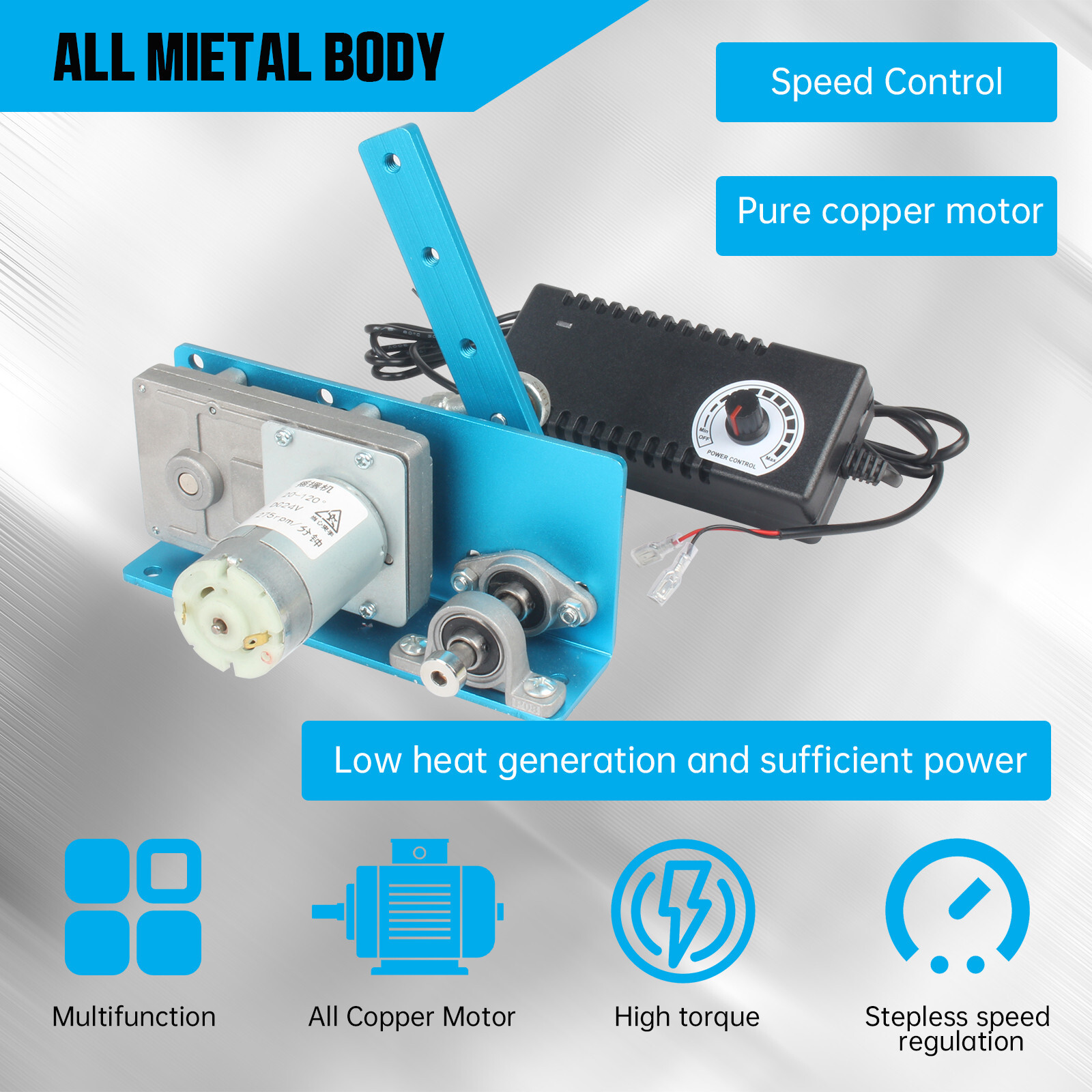 Linear Actuator Reciprocating Motor Swing Angle 20-120° 40/90/120/275 times/min