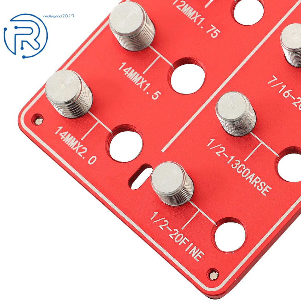 Nut and Bolt Thread Checker 28 Thread Identifier Gauge Inch and Metric Screw