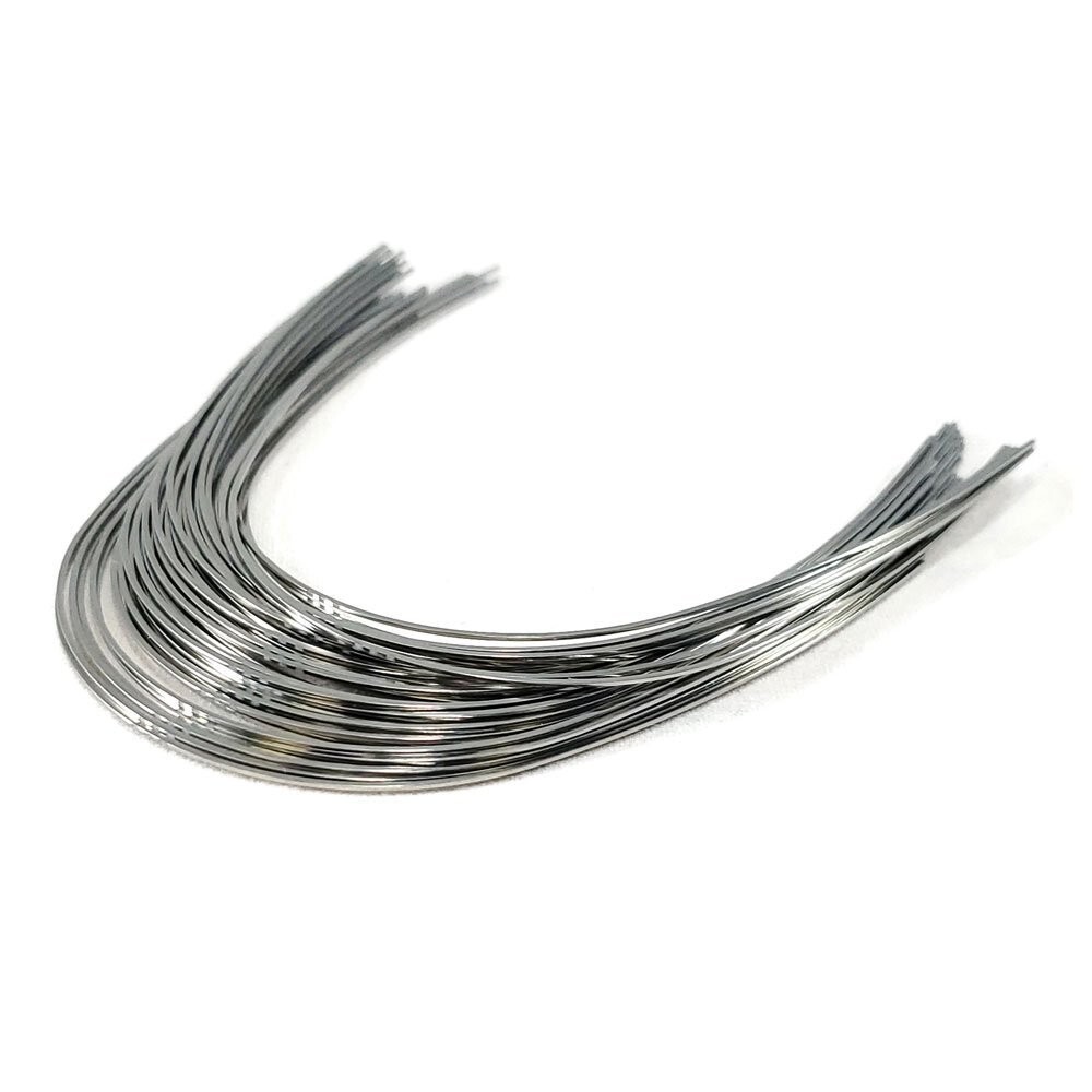 100PCS Dental Orthodontic Arch Wire NiTi Stainless Steel Round Square Ovoid Form