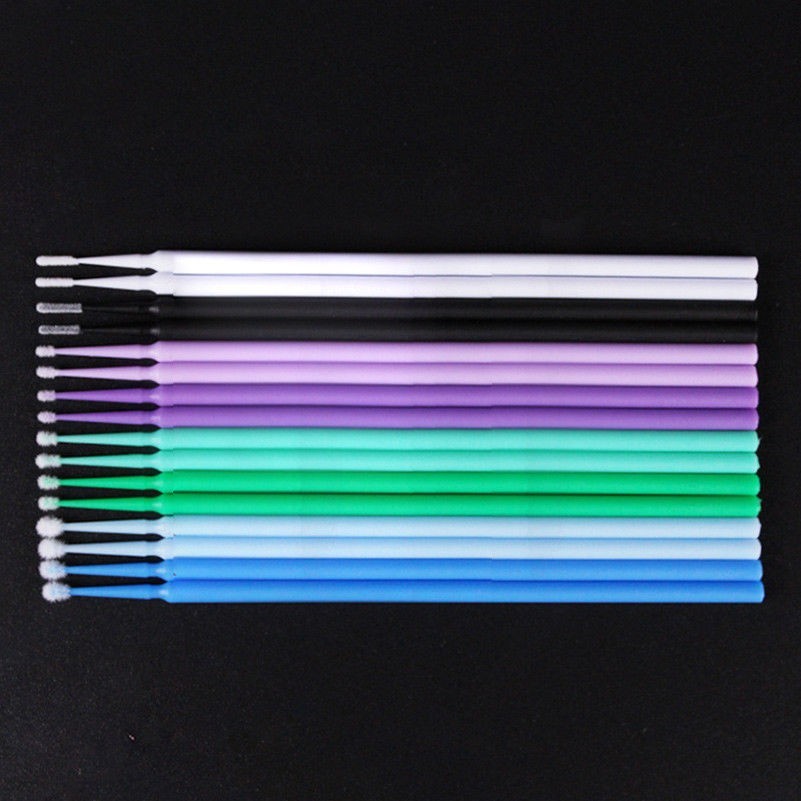 100/ Dental Microbrush Disposable Bendable Applicators Tips Micro Brush Fine
