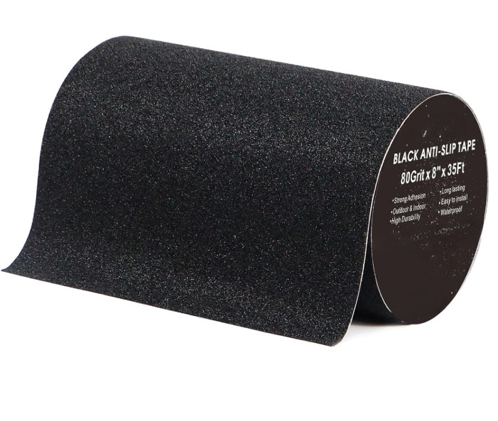 Cinta antideslizante 8″x35ft 80 grit, uso exterior/interior, tracción segura
