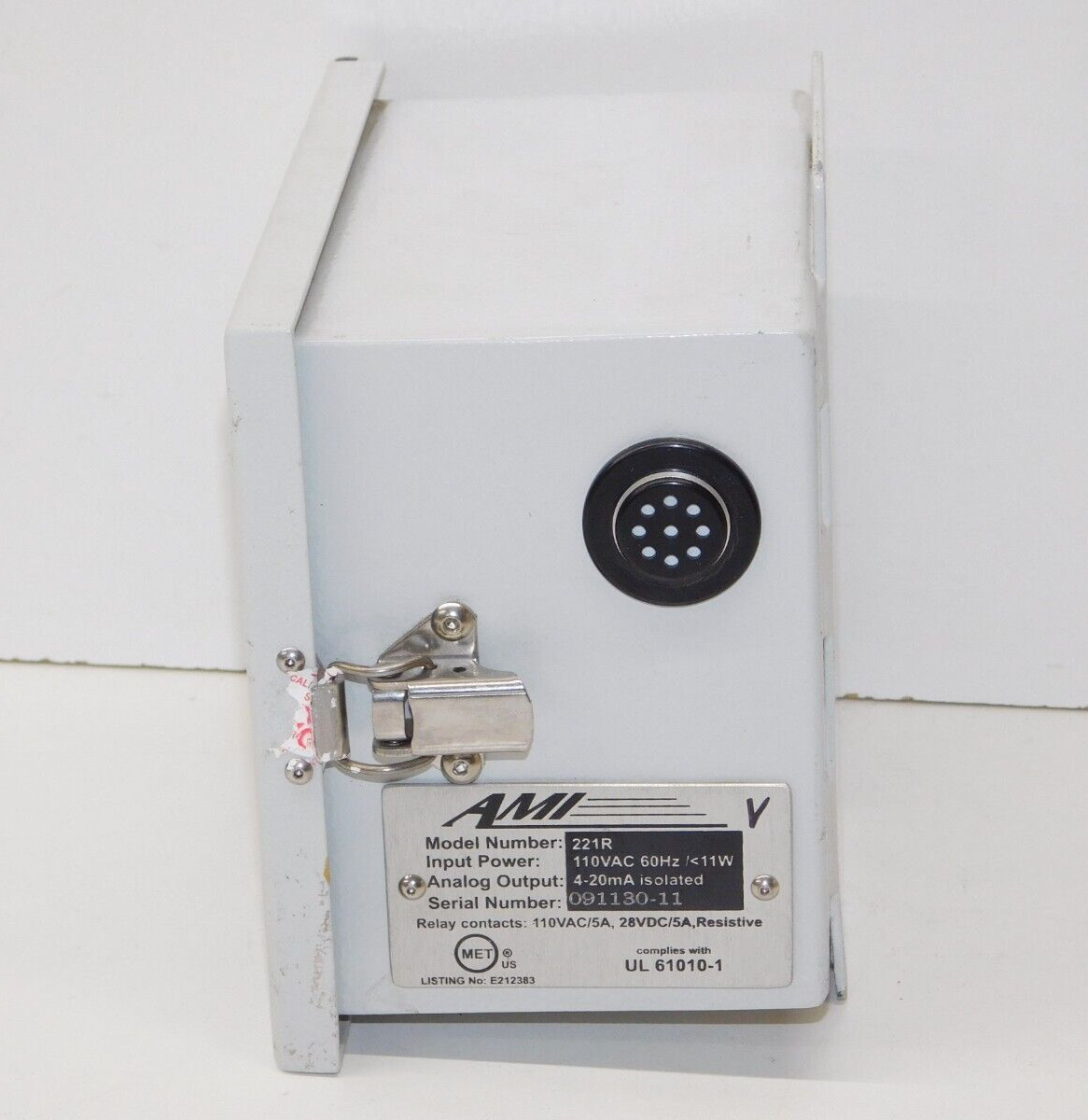 AMI Advanced Micro Instruments 221R Area Safety Monitor Oxygen Deficiency Unit