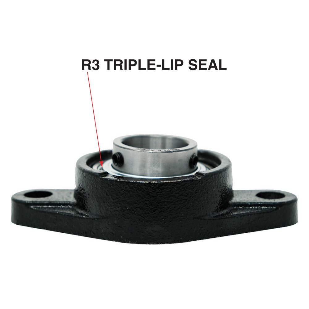 UCFL209-28 Flange Bearing 1-3/4″ Bore 2-Bolt Self-Aligning Solid Base 3Lips Seal