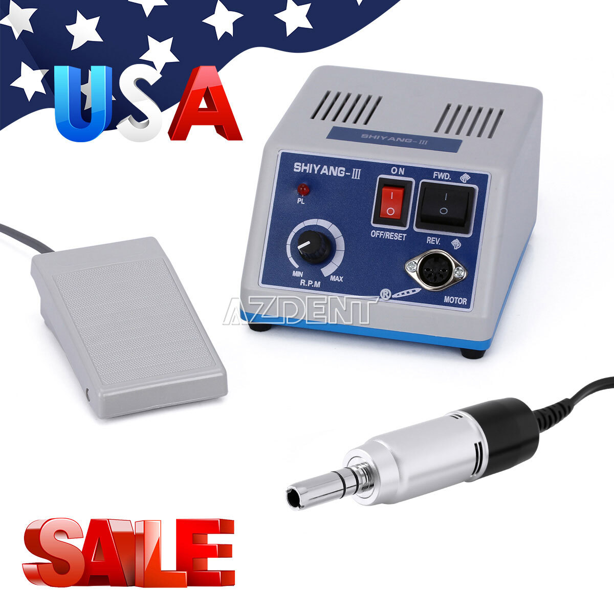 Dental Lab Marathon Electric Micromotor /Contra Angle/Polishing Burs